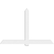Ekena Millwork Eugene Architectural Grade PVC Gable Bracket, 84"W x 56"H x 4"D x 6"F, 16/12 Pitch GBP084X56X0406EUG00 - alternate 2